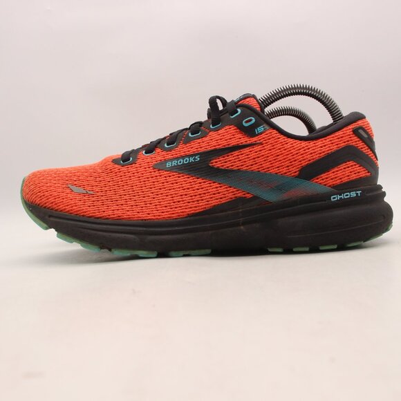 Brooks Ghost 15 Women’s Size 10 Running Lace Up Shoes Orange Teal 1203801B617 - Picture 4 of 8